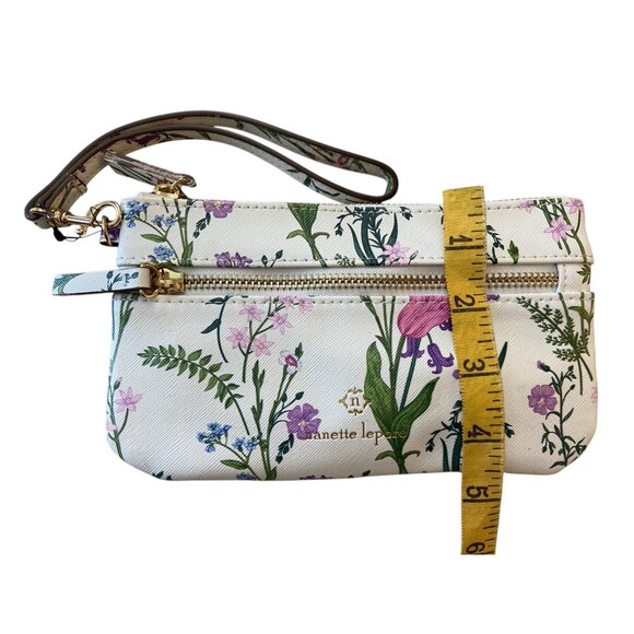 Nanette Lepore SLIM WRISTLET WALLET Clutch FLORAL Multicolor LEATHER Tropical - Picture 5 of 5